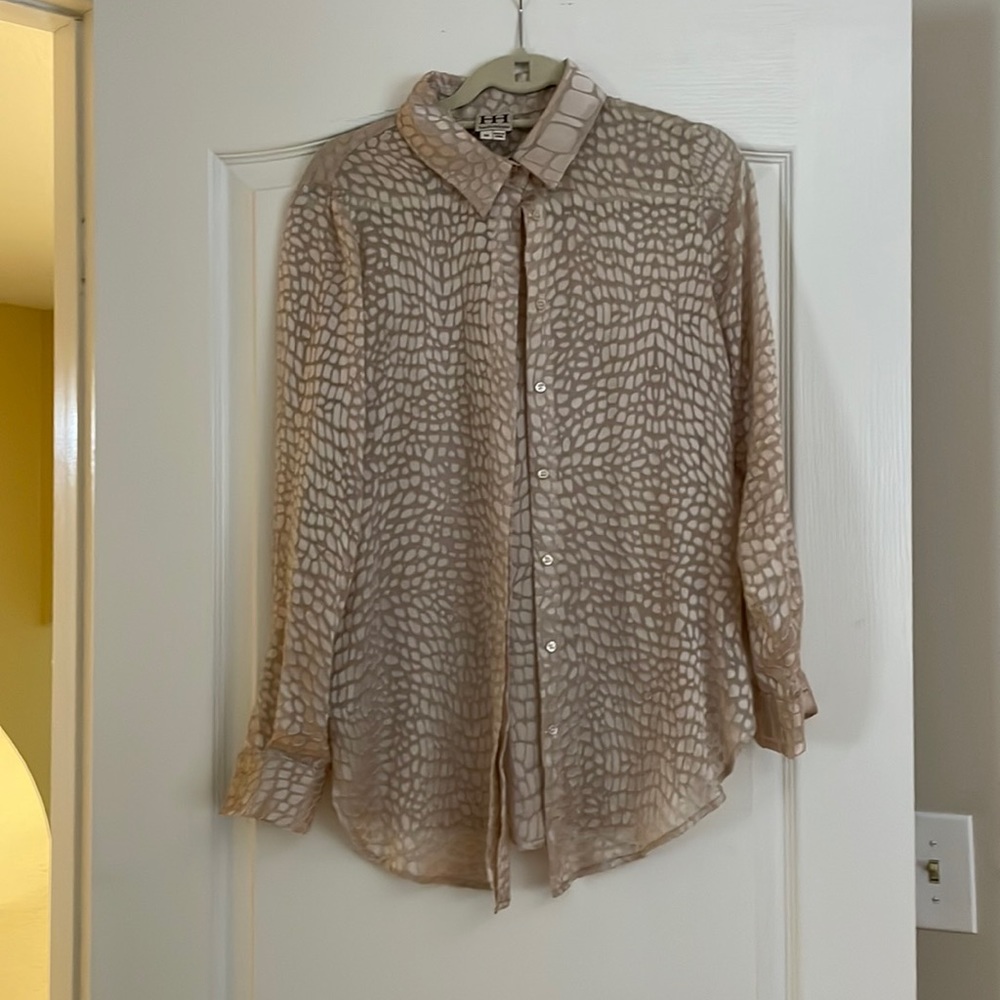 Haute Hippie Tops | Haute Hippie Long Sleeve Button Down